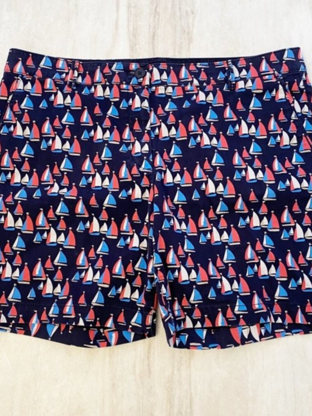 Talbots Navy Sailboat Shorts Size 4 The Weekend Short